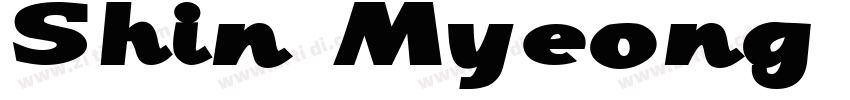 Shin Myeong jo字体转换